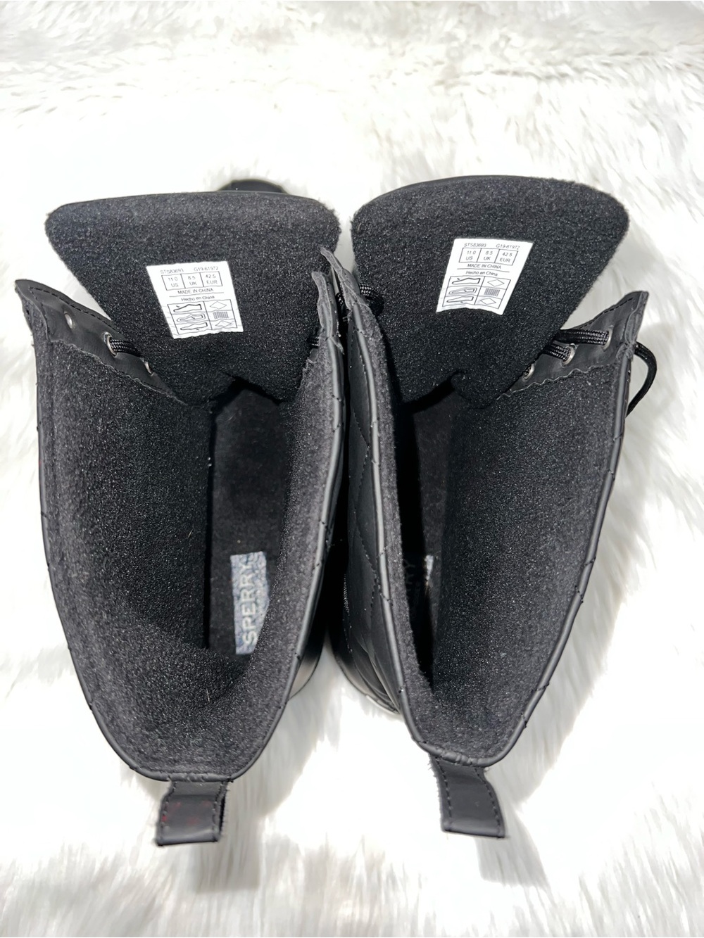 SPERRY Top Sider Gosling Quilted Boots Waterproof Blk., STS83693, Women's Sz 11 - Picture 5 of 13